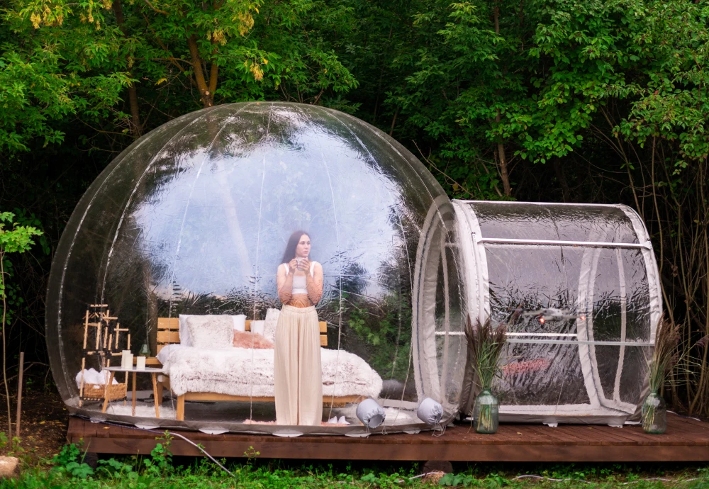 clear plastic bubble tent