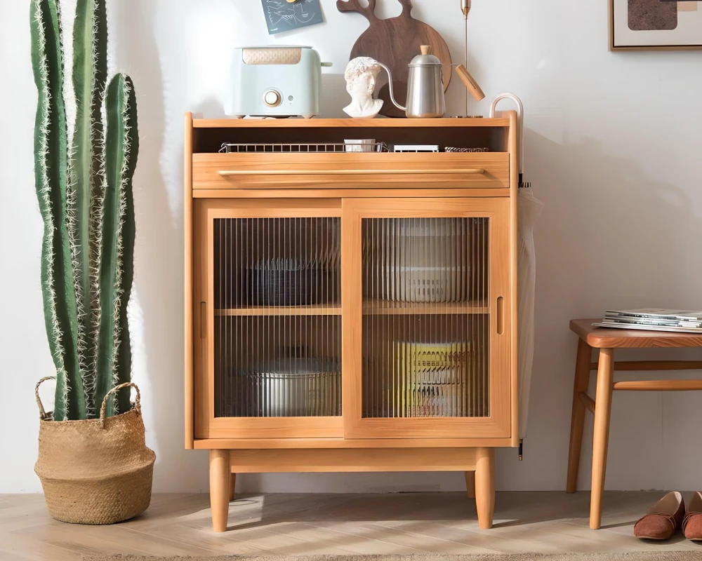 sideboard buffet cabinet glass doors